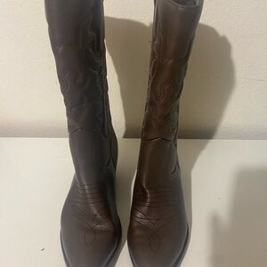 Brown Leather Women's Boots